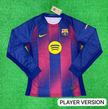 Barcelona Home Full Sleeve Jersey 2025/26 [Player's Quality]