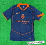 Inter Milan 3rd Thunder Blue/Black/Safty orange Jersey 2025/26 [Players Quality]