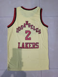 Lakers Los angles 2 Biege white Basketball Jersey Only[Print]