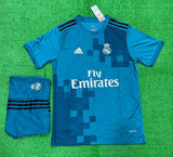 Retro R Madrid 3rd Jersey with Shorts 2017/18