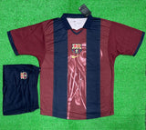 Barcelona Home Special Version Jersey With Shorts 2025/26 [Premium Quality]