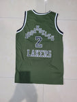 Lakers Los angles 2 bottle green Basketball Jersey Only[Print]