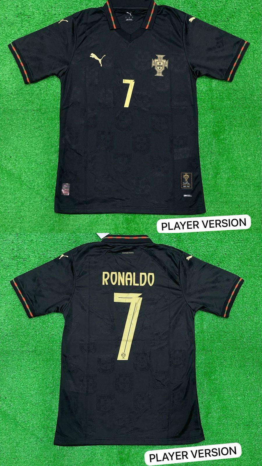 The Final Ronaldo Portugal Black Panther Jersey WC 2026 [Player's Quality]