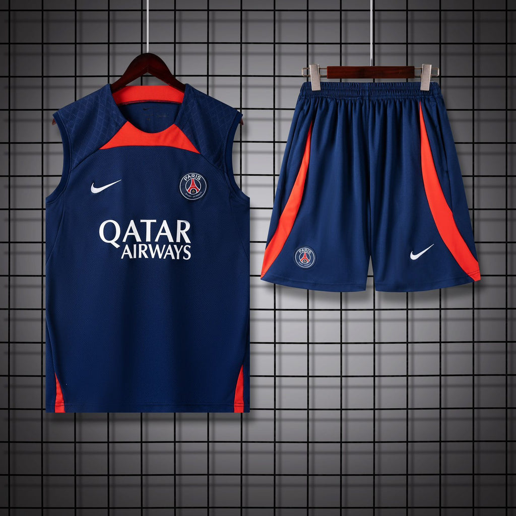 PSG Sleeveless Pre-Match Jersey Blue