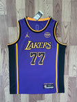 Lakers 77Blue/Yellow Basketball Jersey [Stitch]