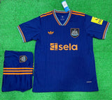 Newcastle 3rd Blue with orange accents Jersey with Shorts 2025/26 [Premium Quality]
