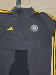 INDIA  Cricket Full Sleeve FAN Black with yellow Strips Jersey 2024/25 [Superior Quality]