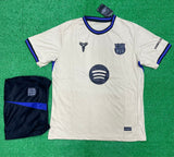Barcelona Away Jersey with Shorts  2025/26 [Premium Quality]