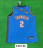 Thunder 2 Blue Basketball Jersey [Stitch]