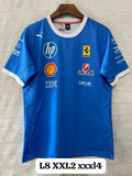 SCUDERIA Ferrari HP team Racing F1 Blue Polo T-Shirt 25.