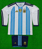 Argentina Home Full sleeve Jersey with Shorts WC 2026 [Premium Quality]
