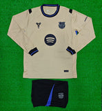 Barcelona Away Full Sleeve Jersey with Shorts 2025/26 [Premium Quality]