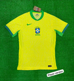 BRAZIL Home Euro cup Jersey 2025 [Player's Quality]