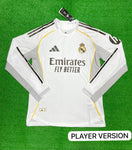R Madrid Home Full Sleeve Jersey 2025/26 [Player's Quality]