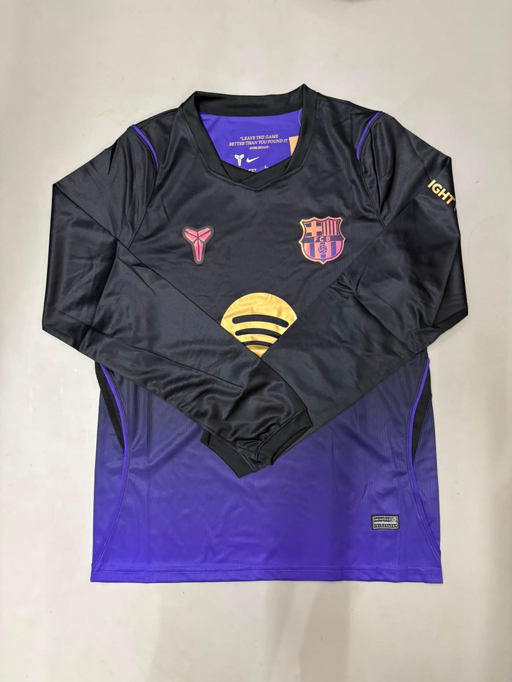 Barcelona Away 'Mamba' x Bryant Full Sleeve Jersey 2026/27 [Superior Quality]