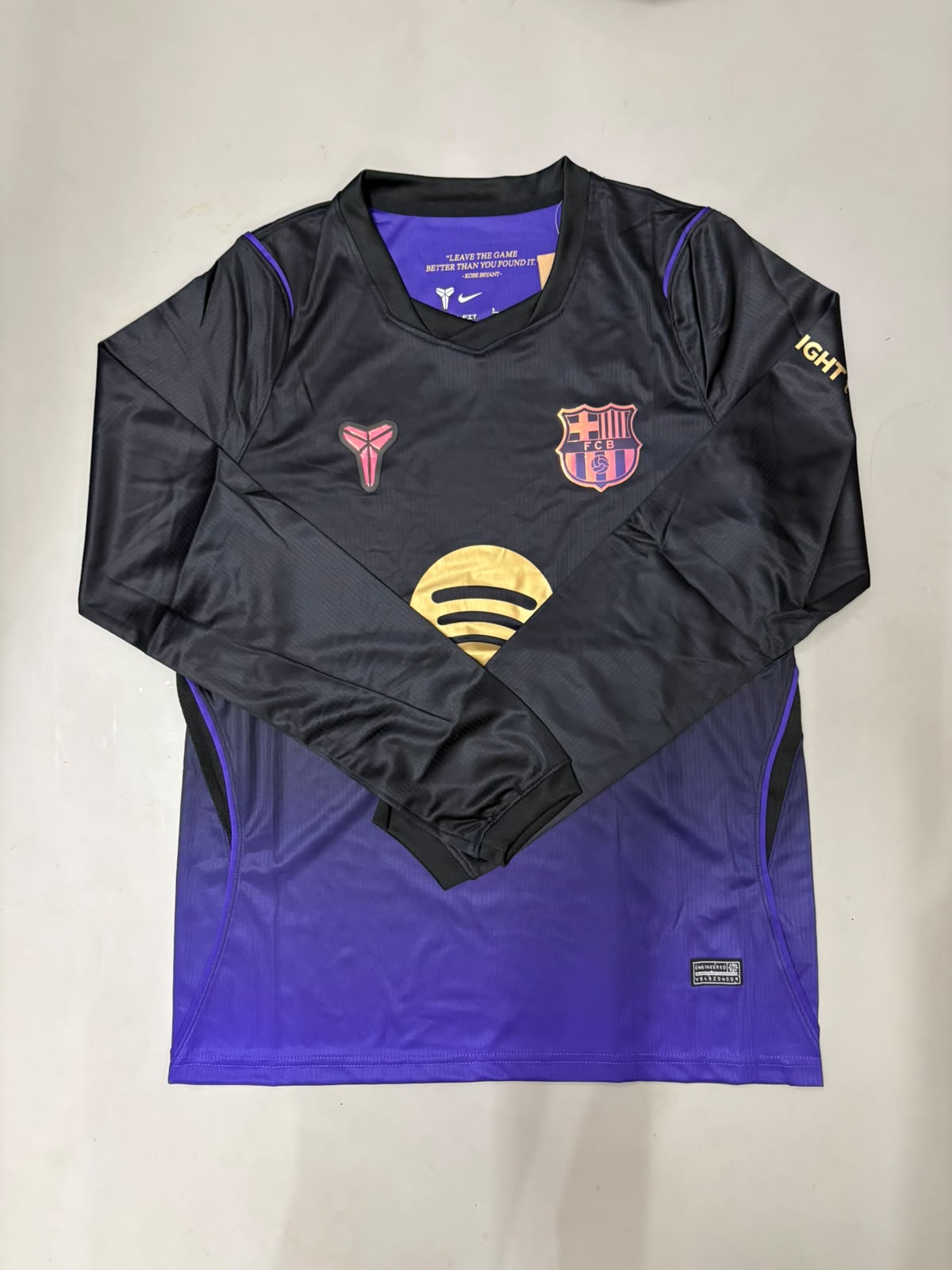 Barcelona Away 'Mamba' x Bryant Full Sleeve Jersey 2026/27 [Superior Quality]