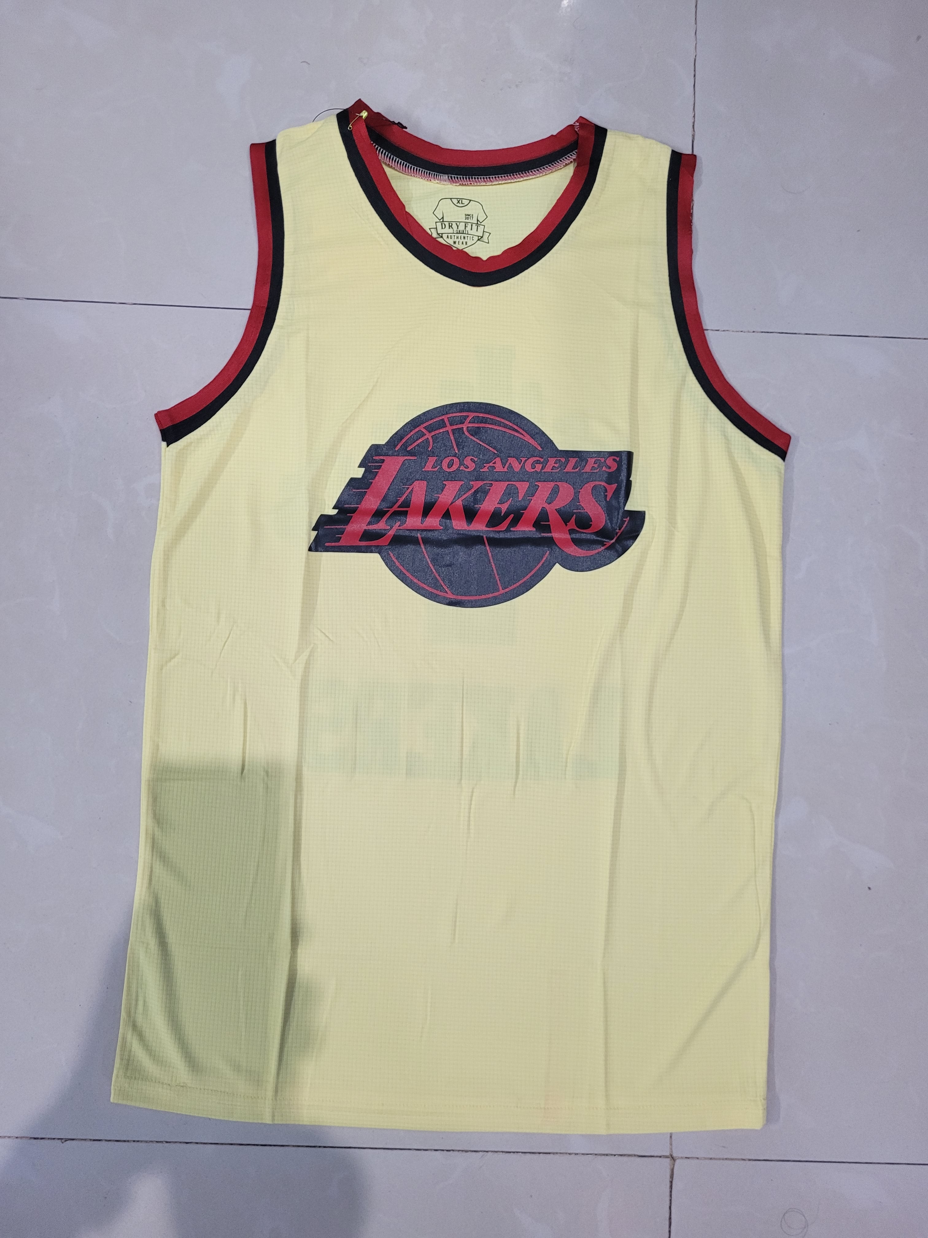 Lakers Los angles 2 Biege white Basketball Jersey Only[Print]