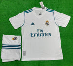 Retro Real Madrid Ronaldo Home Jersey with Shorts 2017/18.