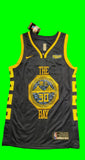 Curry 30 Bay Rakuten Black/Yellow Basketball Jersey [Stitch]