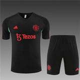 Manchester United Black Pre-match Jersey with Shorts 2023/24 [Premium Quality]