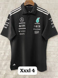 MERCEDES-AMG Petronas Racing F1 Black Polo T-Shirt 25.