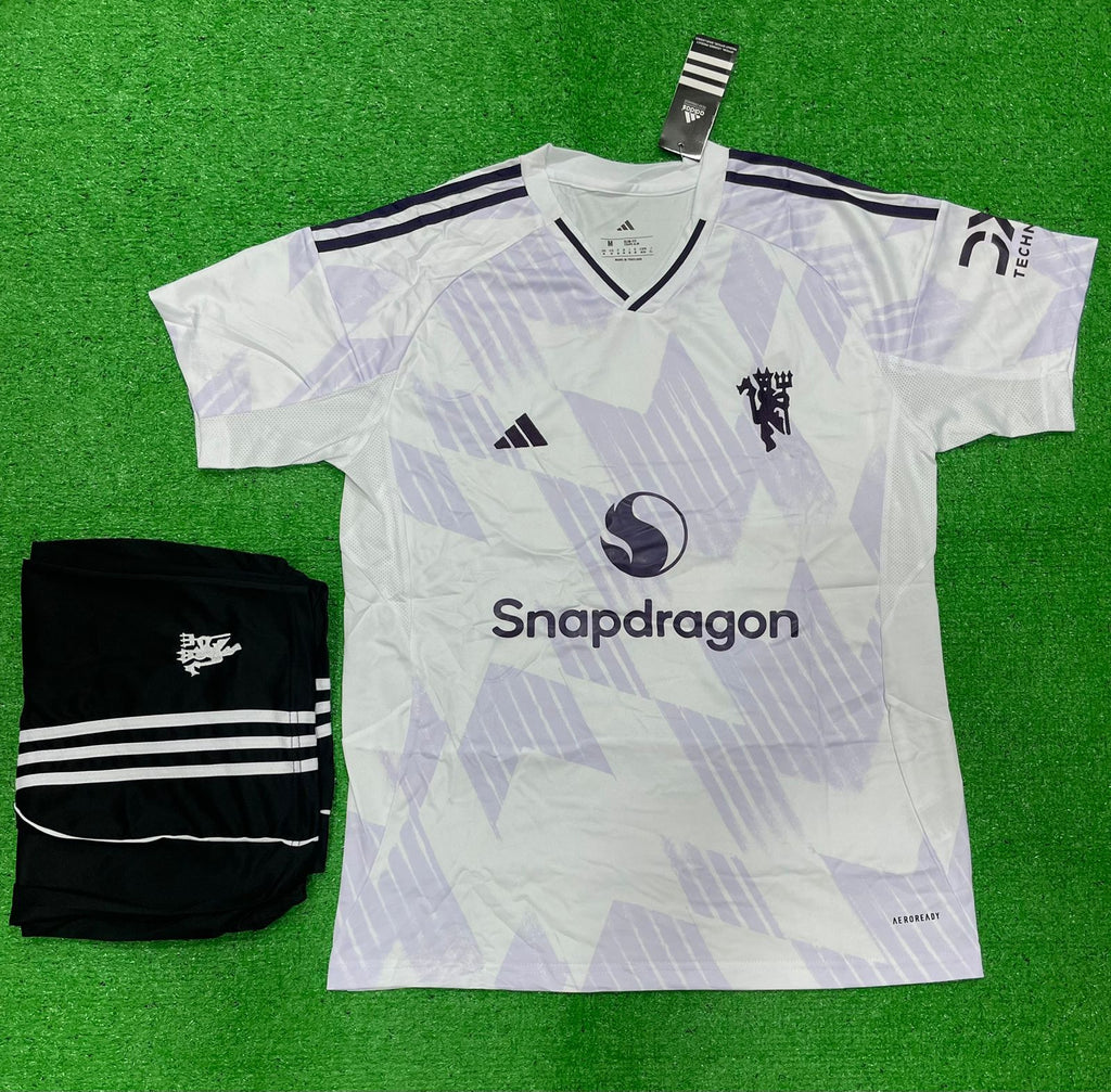 Manchester United Away Jersey & Shorts 2025/26 [Premium Quality]