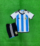 Argentina Kids/Youth Home Jersey & Shorts 3 star 2022/23.