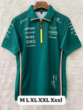 ASTON Martin Aramco Cognizant Racing F1 Green Polo T-Shirt 25.