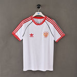 Retro Manchester United Away Half Sleeve Jersey .