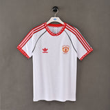 Retro Manchester United Away Half Sleeve Jersey .