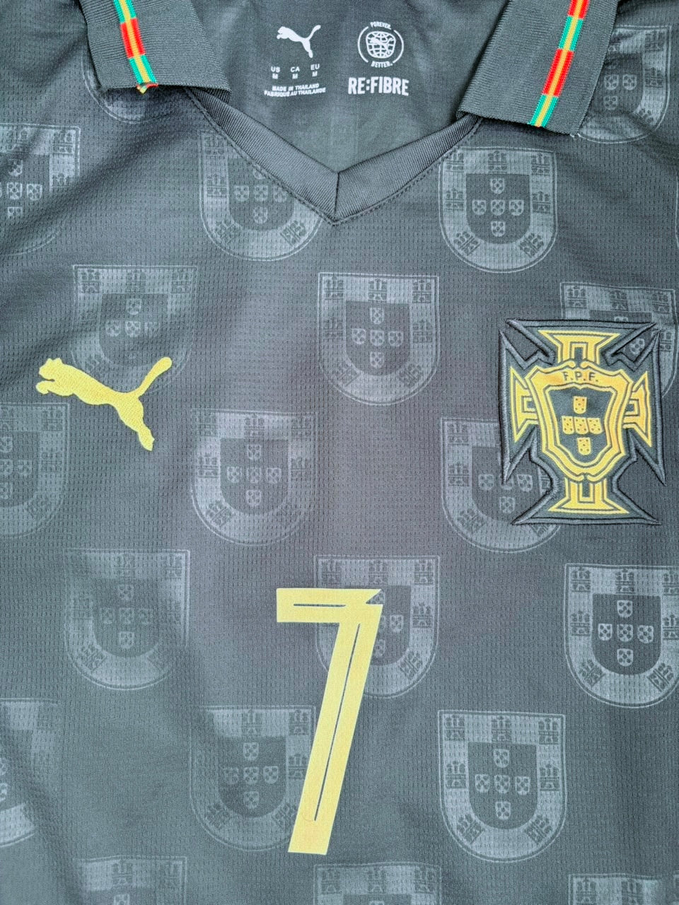 The Final Ronaldo Portugal Black Panther Full Sleeve Jersey WC 2026 [Superior Quality]