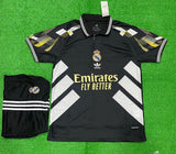 Retro Rekive Real Madrid special Black Jersey and Shorts 2025/26 [Premium Quality]