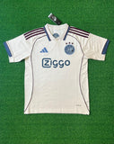Ajax 3rd halo ivory with Maroon and navy Jersey 2025/26 [Superior Quality]