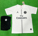 PSG Jordan X White Jersey with Shorts [PremiumQuality] 2018-19