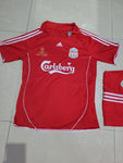 Retro Liverpool Istanbul UEFA Final 2007 Home Jersey with Shorts.