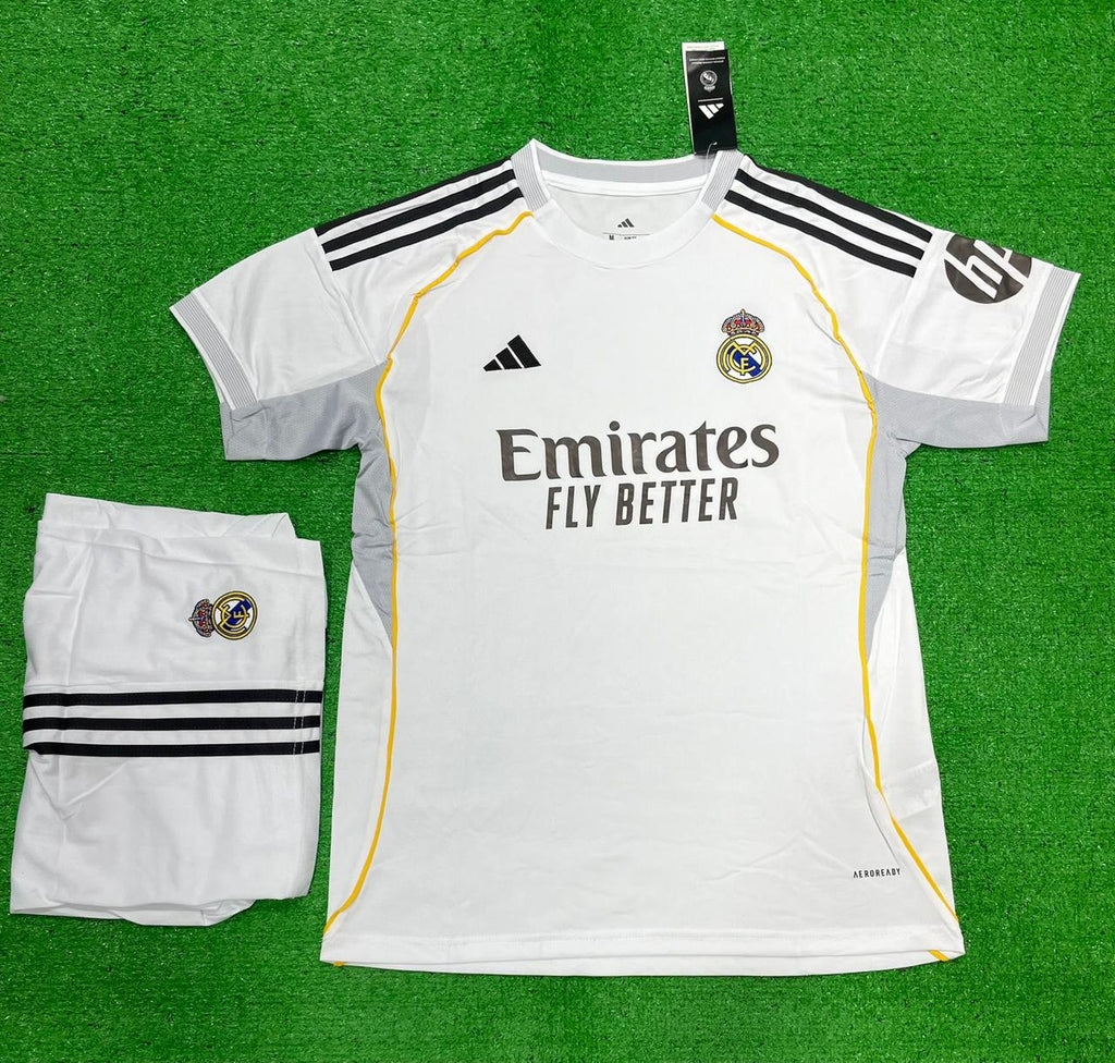 Real Madrid Home Jersey with Shorts 2025/26 [Premium Quality]