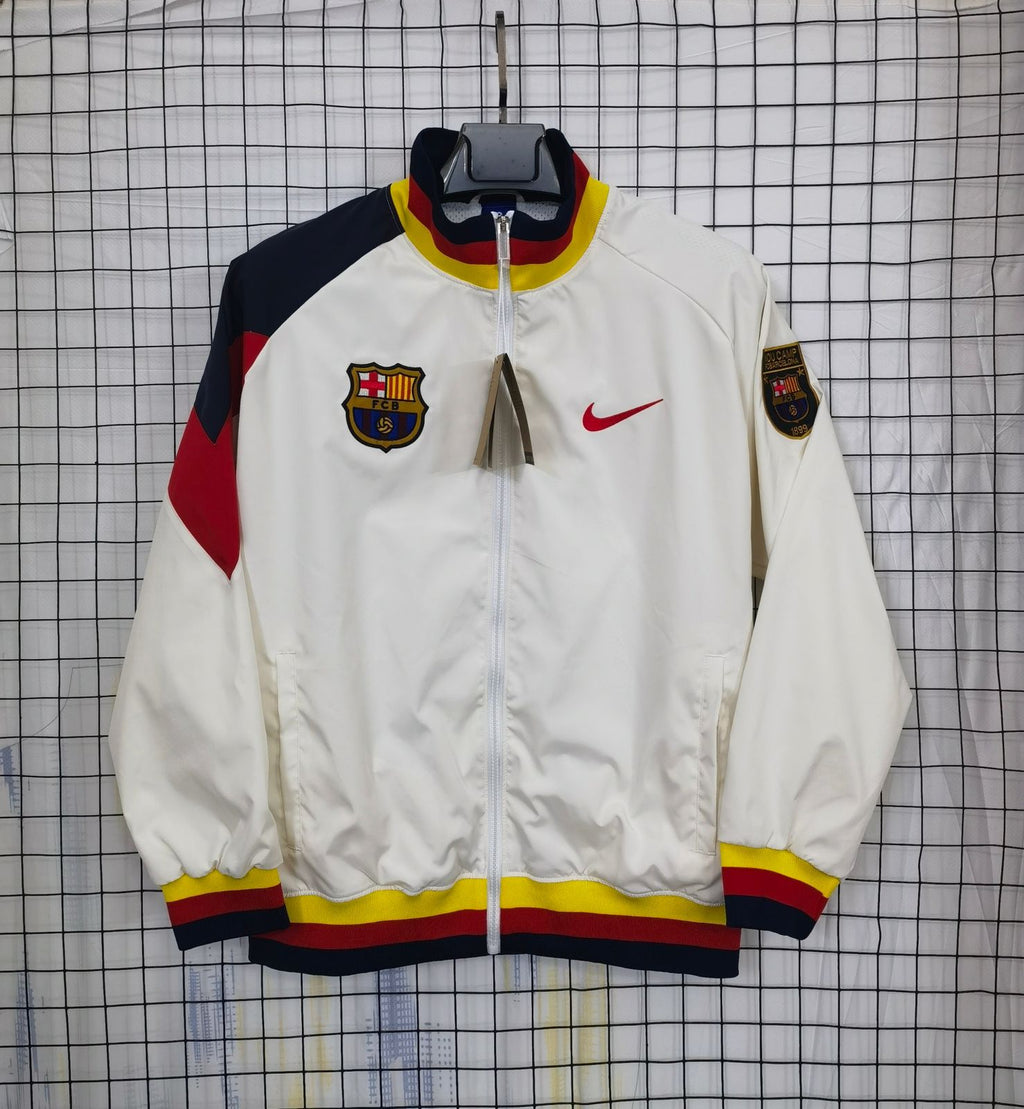 BARCELONA Home white Anthem windbreaker Jacket 2025/26