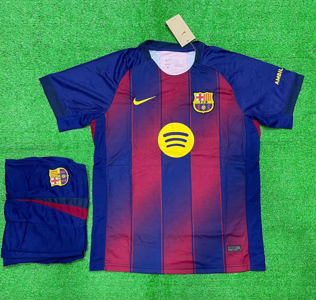 Barcelona Home  Jersey With Shorts 2025/26 [Premium Quality]