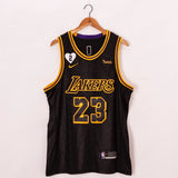 Lakers 23 Black/Yellow Basketball Jersey [Stitch]