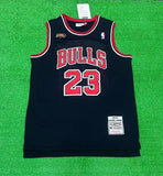 Jordan 23 Bulls Black/Red Basketball Jersey [Stitch]
