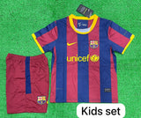 Retro BARCELONA HOME Kids/Youth  Jersey & Shorts.Final London 2011.