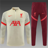 Liverpool Premium Track Suit Biege white 2022/23