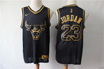 Jordan 23 Bulls Black/Golden Basketball Jersey [Stitch]