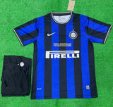 Retro INTER Milan Home Final 2010 Madrid Jersey withShorts.