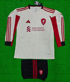 Liverpool Away Full Sleeve Jersey with Shorts 2025/26 [Premium Quality]