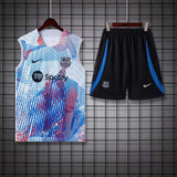 Barcelona Sleeveless Pre-Match Jersey Multi  colour 2023/24 [Premium Quality]