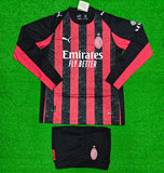 AC Milan Home  Full Sleeve Jersey with Shorts 2025/26 [Premium Quality]