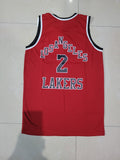 Lakers Los angles 2 Red Basketball Jersey Only[Print]