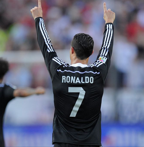 Retro R Madrid Ronaldo Away Full Sleeve Jersey 2014/15