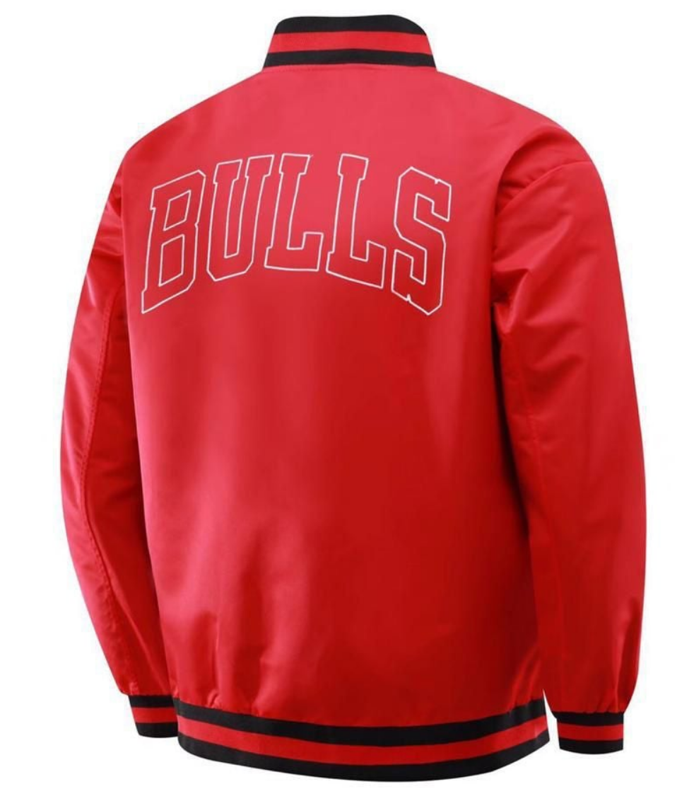 Chicago Bulls Red/Black Windbreaker Basketball Jacket